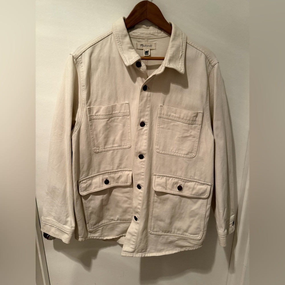 Madewell Off-White Utility Jacket - Size Large
